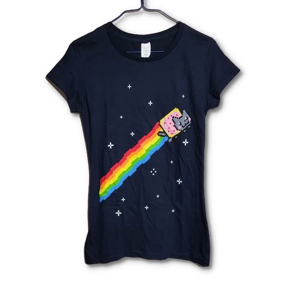 Tops | Nyan Cat Kawaii Graphic Tee 